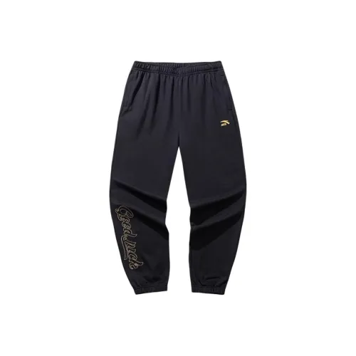 Anta Athletic Trousers Men's Basic Black/Gold