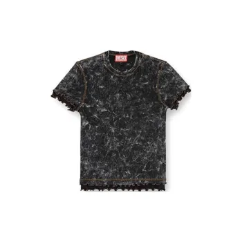 DIESEL T Flu Ruffled Trim T Shirt
