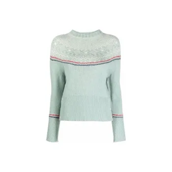THOM BROWNE Icelandic Fair Isle Knit Jumper