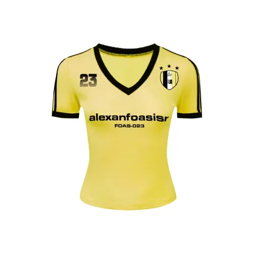 FOASIS T Shirts Women's Yellow