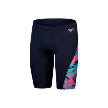Speedo Men's Club Training Allover Digi V-Cut Sports Shorts Men Marine Blue