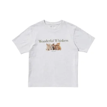 UNIQLO Walter Chandoha Collaboration T Shirt Women's Light Gray