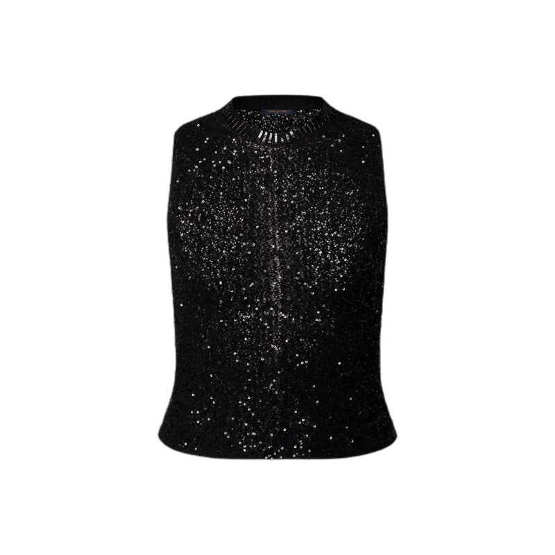 LOUIS VUITTON Tank Top Women's Black-0