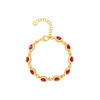 GAONAS Copper Alloy, Synthetic Cubic Zirconia Bracelets Women's