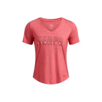 Under Armour BreezyCollegiate Regular T Shirt Women's Pink