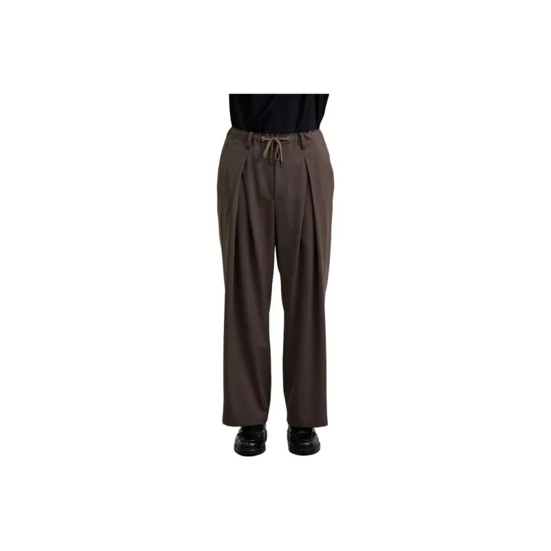 PUBLIC TOKYO FW24 Casual Pants Men's Dark Brown-0