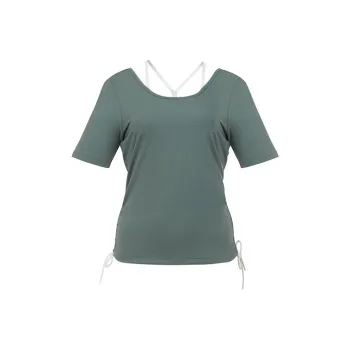 Sumday Athletics Crop Tops Women's Gray Green