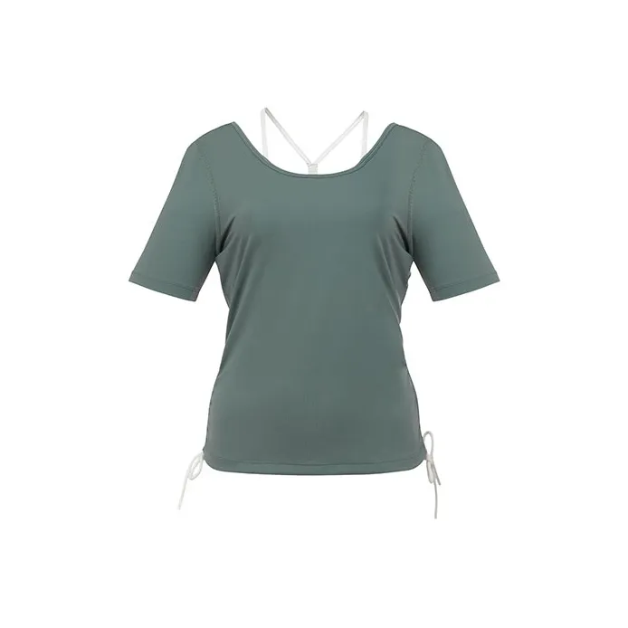 Sumday Athletics Crop Tops Women's Gray Green-0