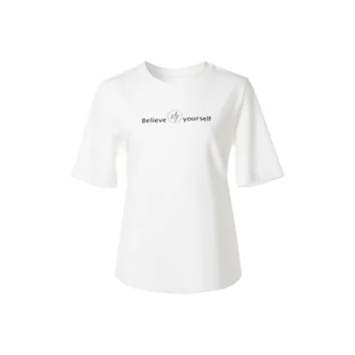 LOFT SHINE SS22 Straight T Shirt Women's White