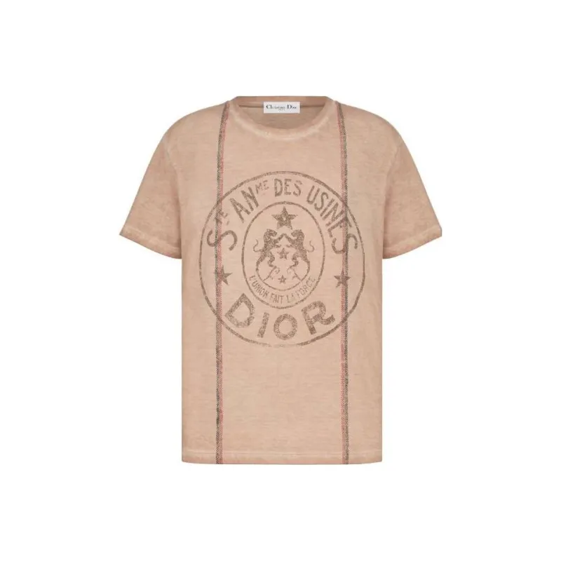 DIOR T Shirt Women's Orange Pink-0