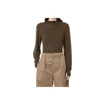Lemaire Fitted Seamless Cardigan 'Havana'