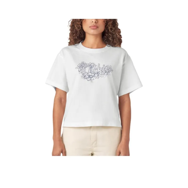 Dickies Drop Shoulder Sleeve T-Shirt Women's White-0