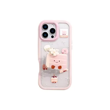 Wei Xin Acrylic Material Rotating Cake Stand Phone Cases Compatible With IPhone 16/15 Pro Max/Apple 13/14 Pro/Max