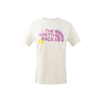 THE NORTH FACE Drop Shoulder Sleeve T Shirt Women's Dune White