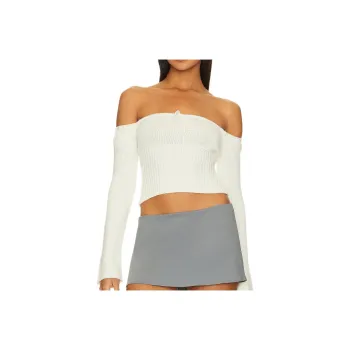 Danielle Guizio Crop Tops Women's White
