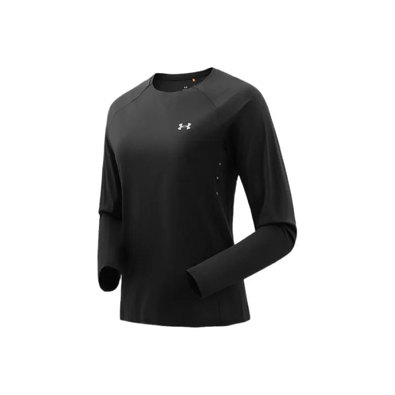 Under Armour Raglan Sleeve T Shirt Women's Twilight Black Color-0