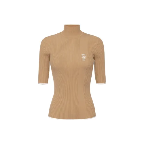 Elisabetta Franchi Logo Jacquard Knitted Top