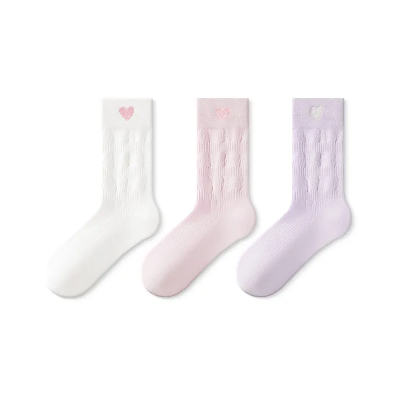 JKN Mid Calf Socks Women's Combo Set-5