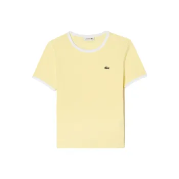 LACOSTE T Shirt Women's Light Yellow