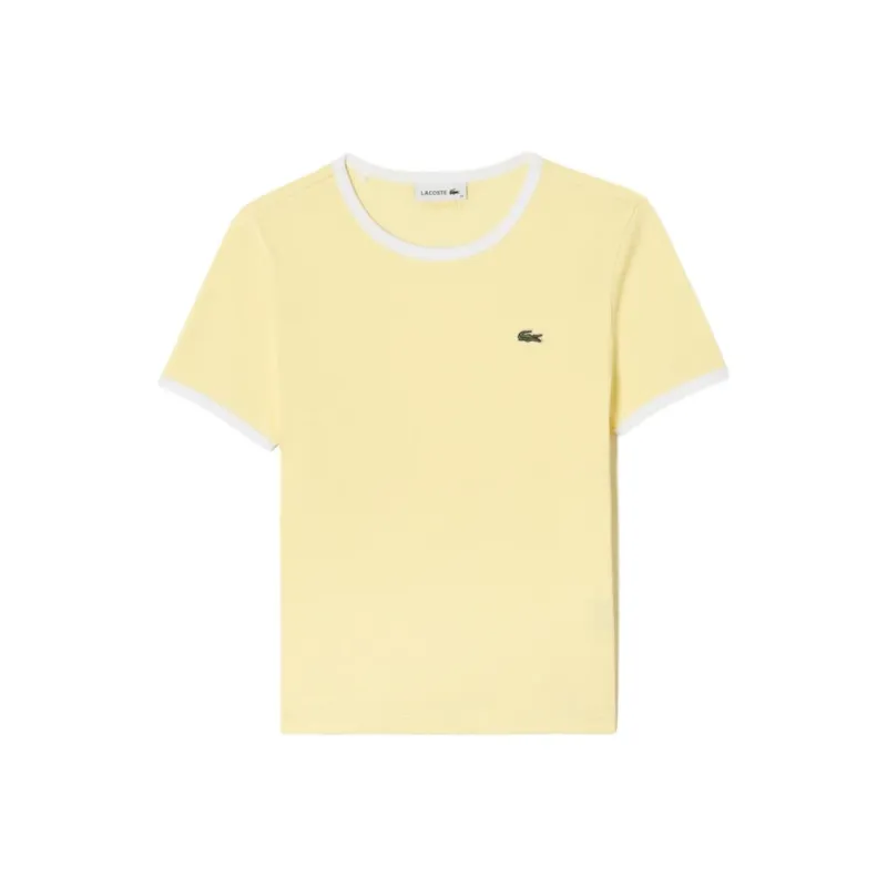 LACOSTE T Shirt Women's Light Yellow-0