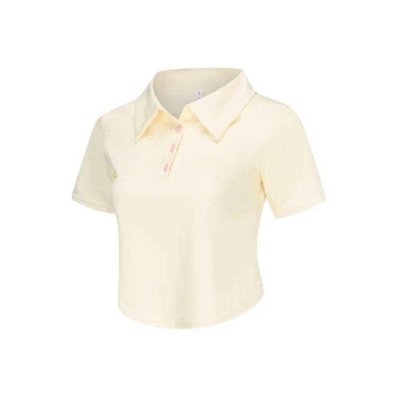 Mu Xiao Xin Set in Sleeve T Shirt Women's Apricot-0