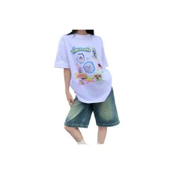 FOREVER 21 Drop Shoulder Sleeve T Shirt Women's