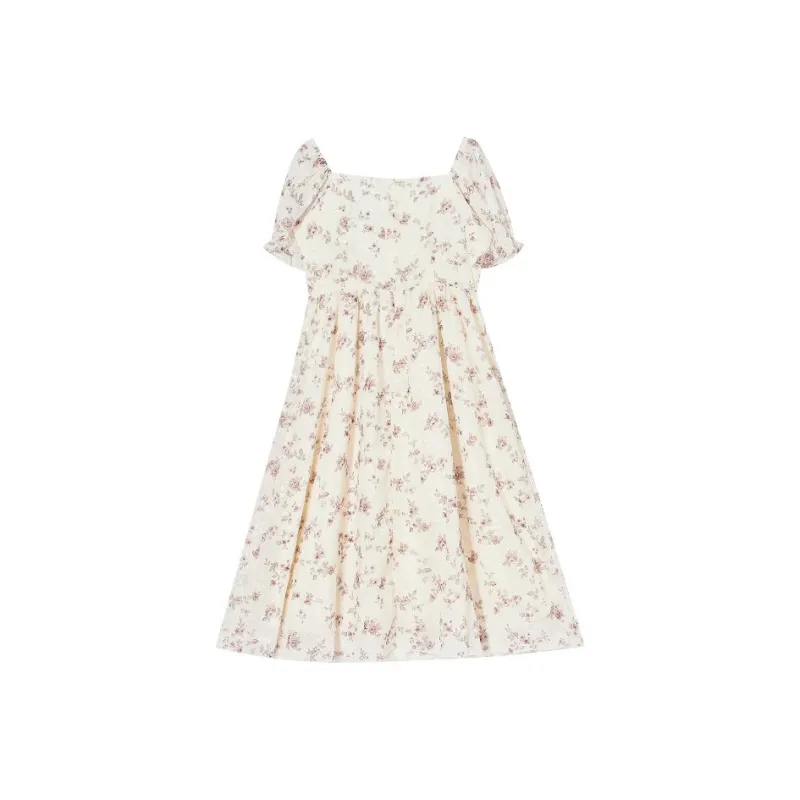 PLANE DRIFT Short Sleeved Dress Women's Fairy Pink-1