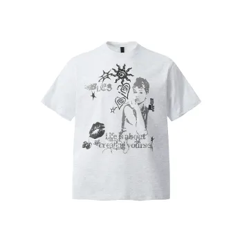 VINMUK Regular T Shirt Unisex Gray