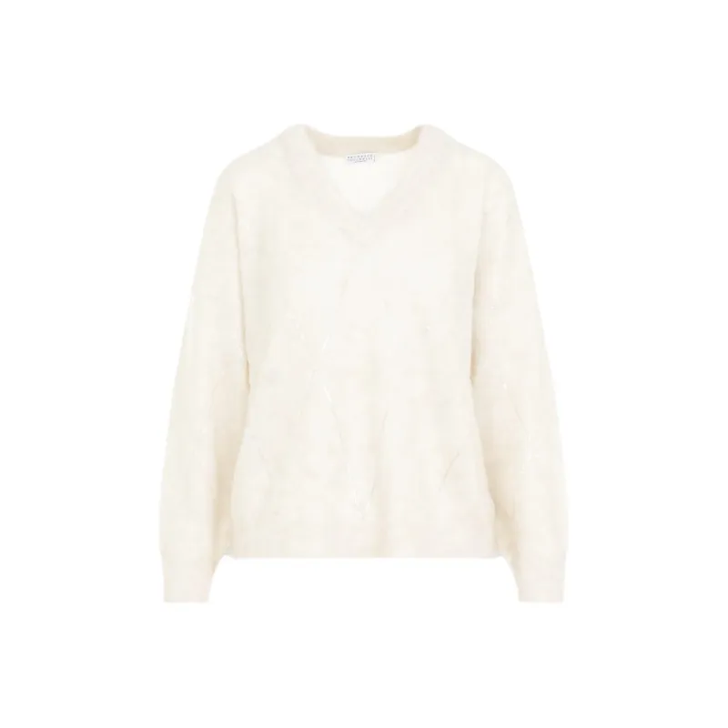 Brunello Cucinelli V Neck Knitted Jumper-0