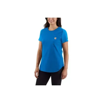 Carhartt 105415 WOMEN'S CARHARTT FORCE®MIDWEIGHT POCKET T-SHIRT T-Shirt RELAXED FIT Women's