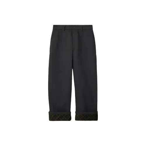 Burberry Relaxed Check Lined Work Trousers