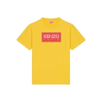 KENZO Letter Logo T Shirts Women's Yellow