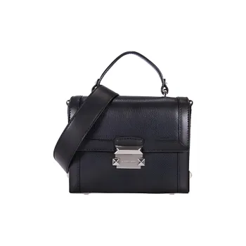 MICHAEL KORS Jayne Cow Leather One Shoulder Handbag Small Size Women's Black
