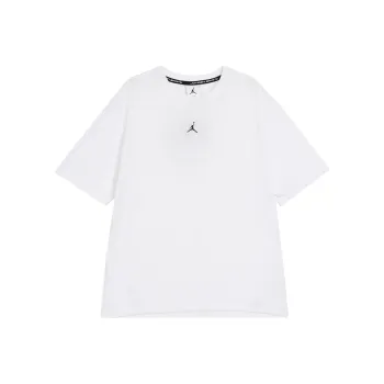 Jordan Drop Shoulder Sleeve T Shirt Women's White