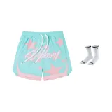Mint Green and 1 Pack Basketball Socks (Random Style and Color)