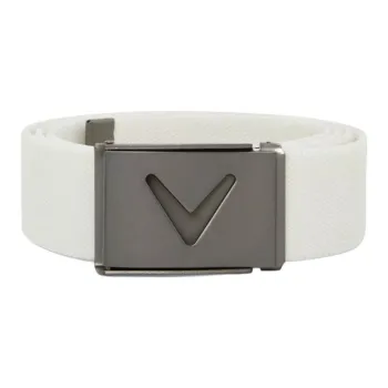 Callaway Metal Leather Belts Men's White 