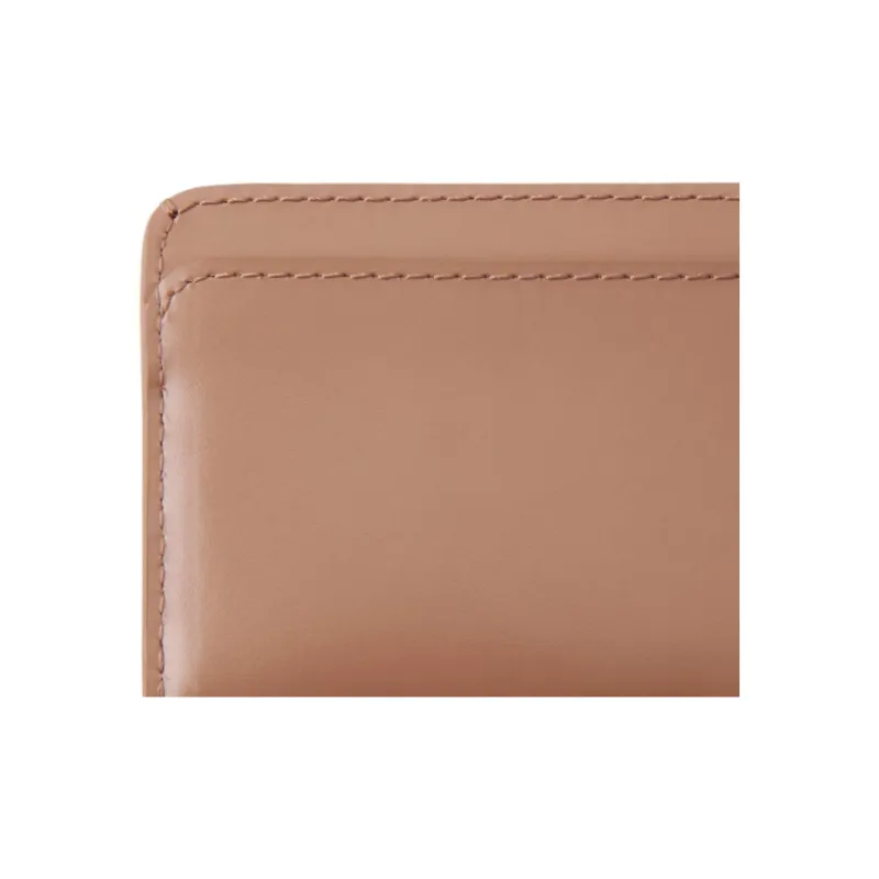 Mulberry Calfskin Credit Card Holder Card Case Women's Ferret Brown-3