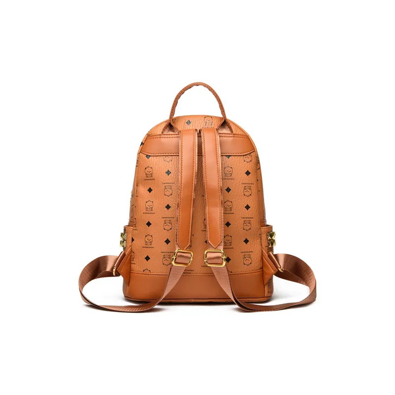 ROSEDAWN PU Backpack Women's Cognac-3