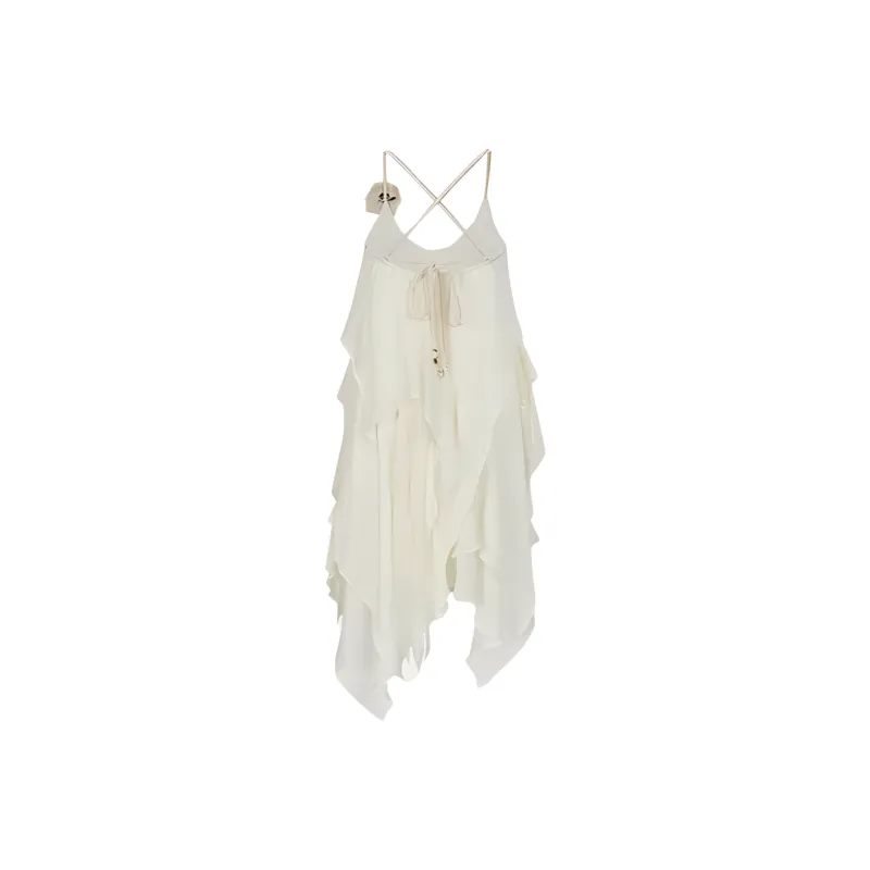 GLEE DIARY Slip Dress Women's Beige-1
