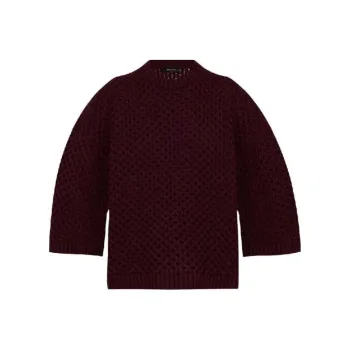 Fabiana Filippi Grid stitch Knit T shirt
