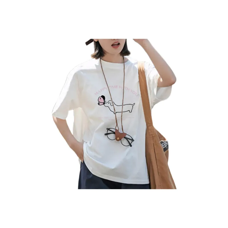 Weixi T Shirts Women's White-0