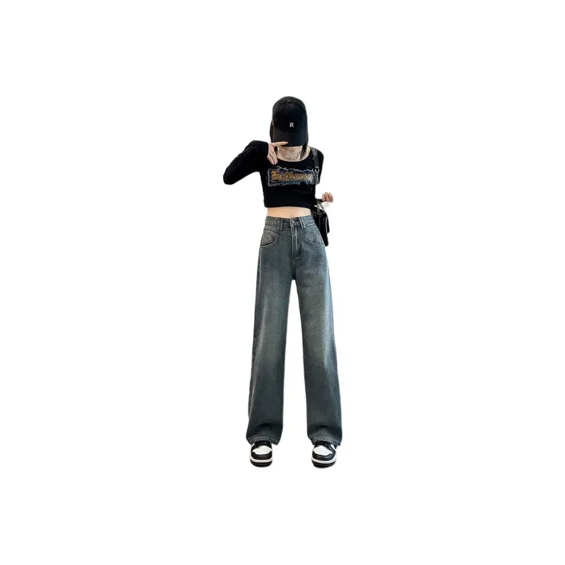 Mu Xiao Xin Jeans Women's Vintage Blue-10