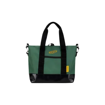KEEN Nylon Tote Bag Shopping Bag Shoulder Bag Crossbody Bag Handbag Unisex Hunting Yellow With Green