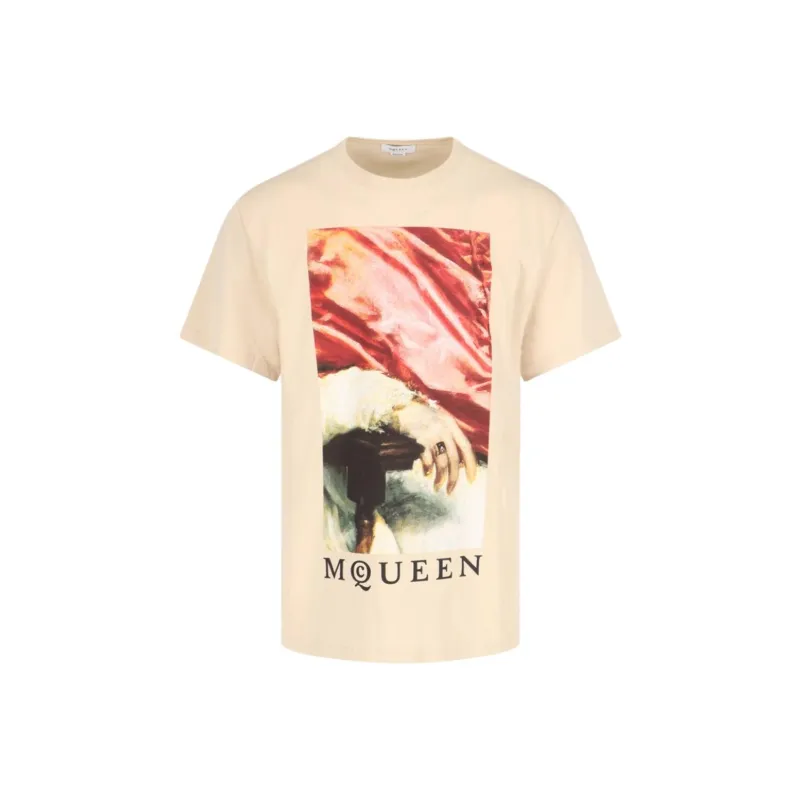 Alexander McQueen Graphic Printed Crewneck T Shirt-0
