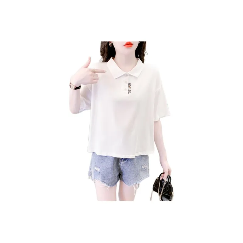 Mu Xiao Xin T Shirt Women's White-3