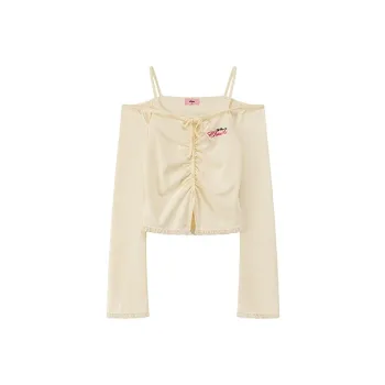 CHUU T Shirts Women's White Apricot