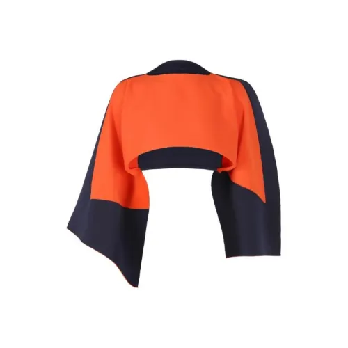 ISSEY MIYAKE Crop Tops Women's Orange