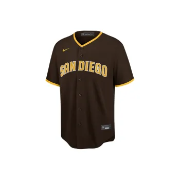 Nike MLB Collaboration San Diego Padres Fernando Tatis Jr. Basketball Jerseys Men's Brown