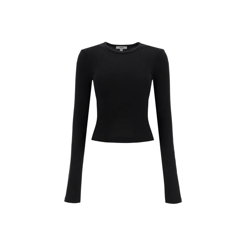 AGOLDE Alma Shrunken Long-Sleeved Top-0