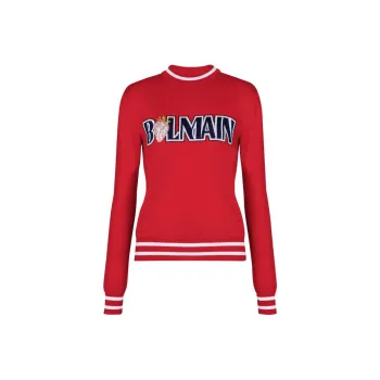 BALMAIN Strawberry Print Jumper